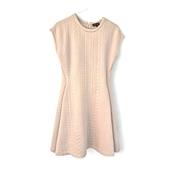 Emporio Armani Dress Jacket Cable Knit Effect Fit Flare Suit Career Office Siren - Picture 3 of 12